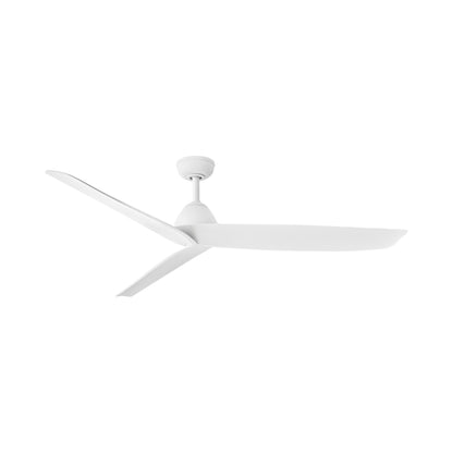 Liv Smart Outdoor Ceiling Fan in Matte White (60-Inch).
