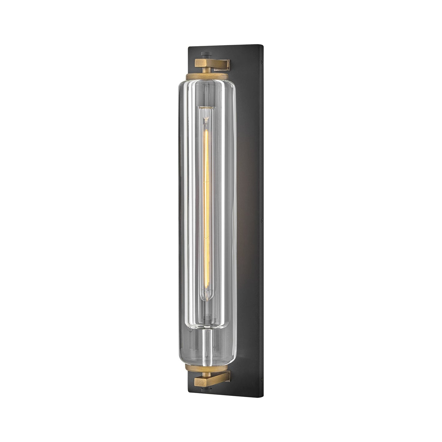 Lourde Outdoor Wall Light in Black (26-Inch).