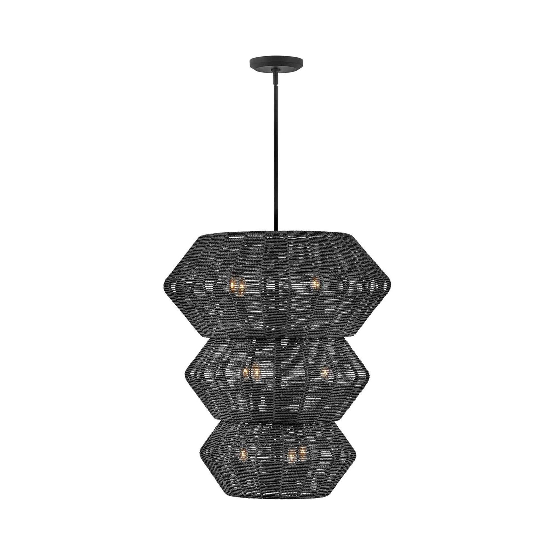 Luca Chandelier in Black.
