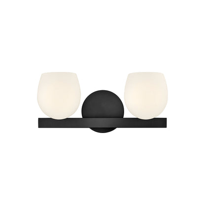 Mae Bath Vanity Light in Black (2-Light).