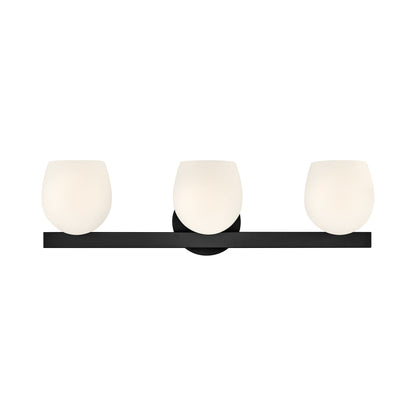 Mae Bath Vanity Light in Black (3-Light).