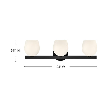 Mae Bath Vanity Light - line drawing.