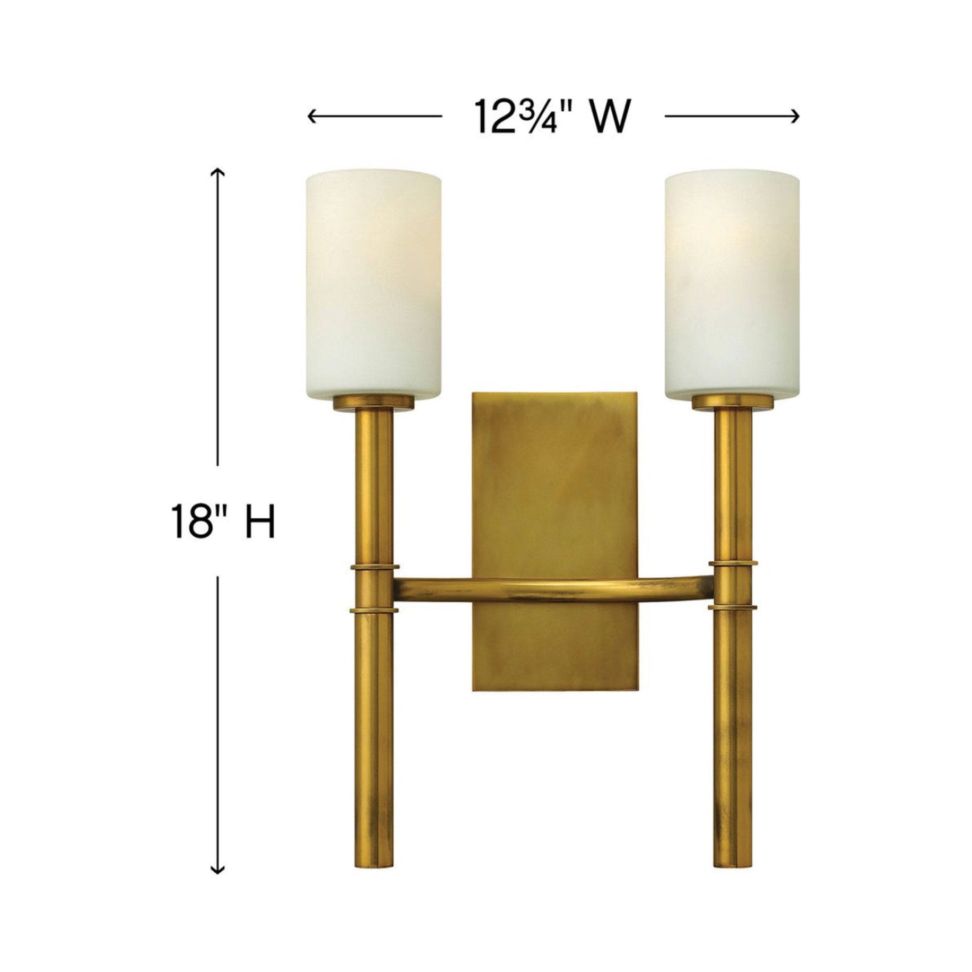 Margeaux Wall Light - line drawing.