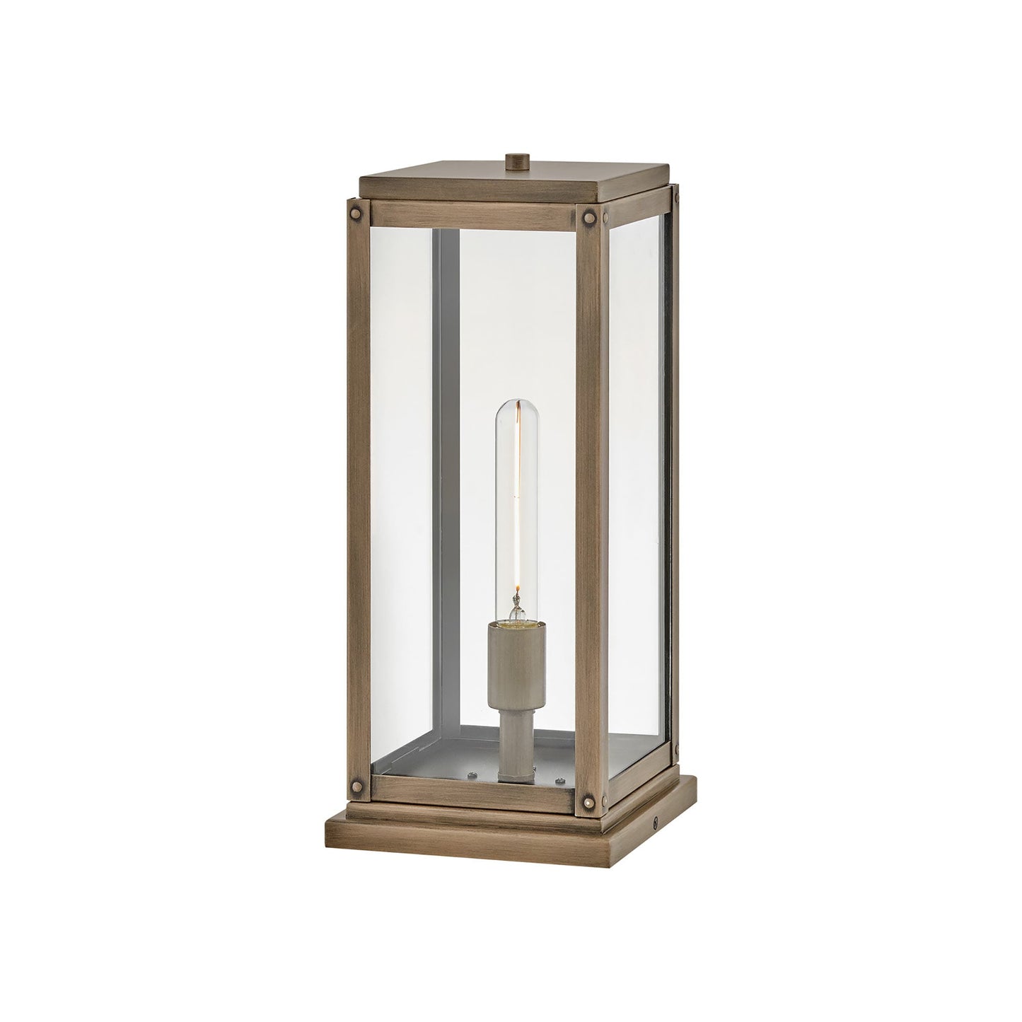 Max Outdoor Post Light in Burnished Bronze (Medium).