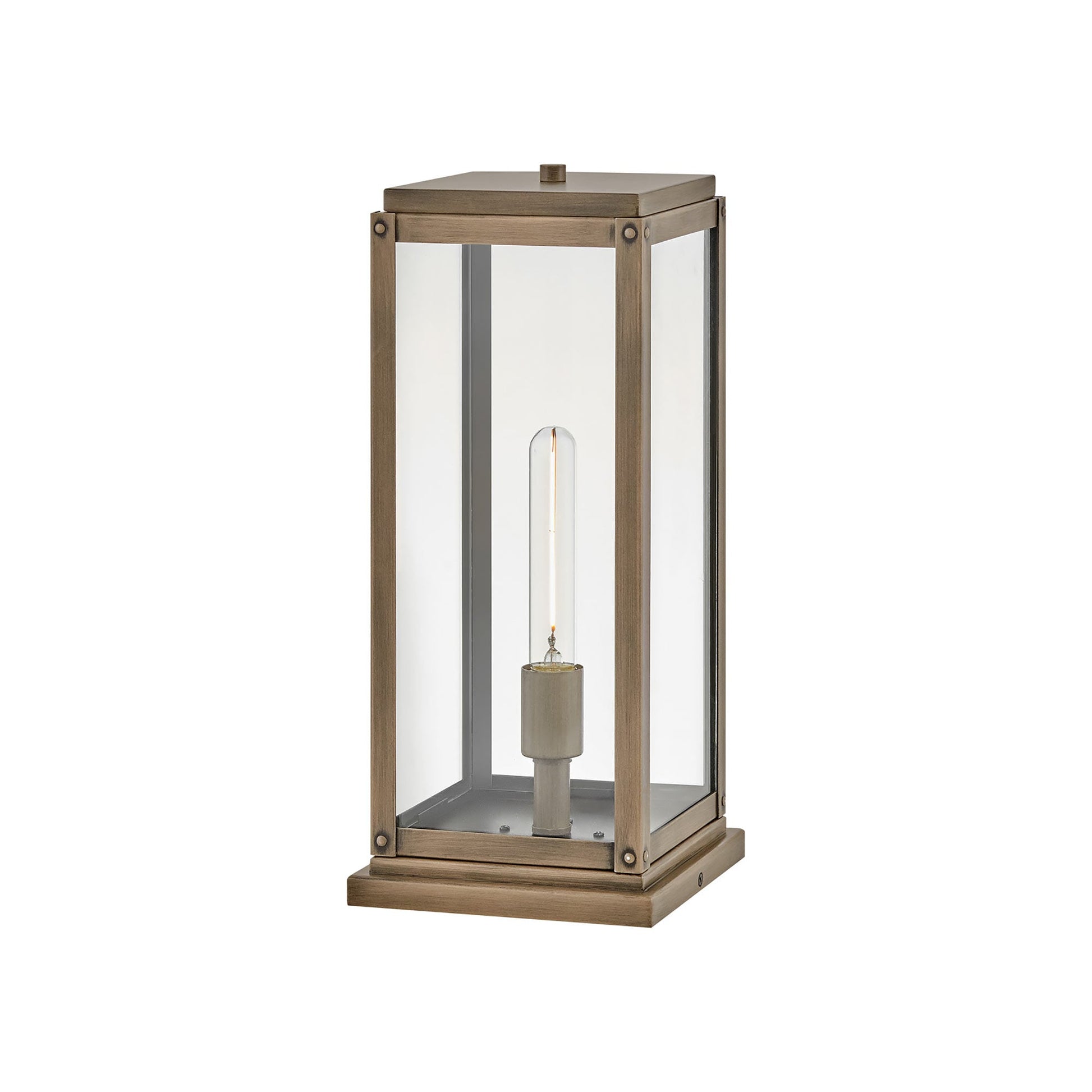 Max Outdoor Post Light in Burnished Bronze (Medium).