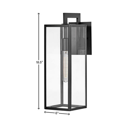 Max Outdoor Wall Light - line drawing.