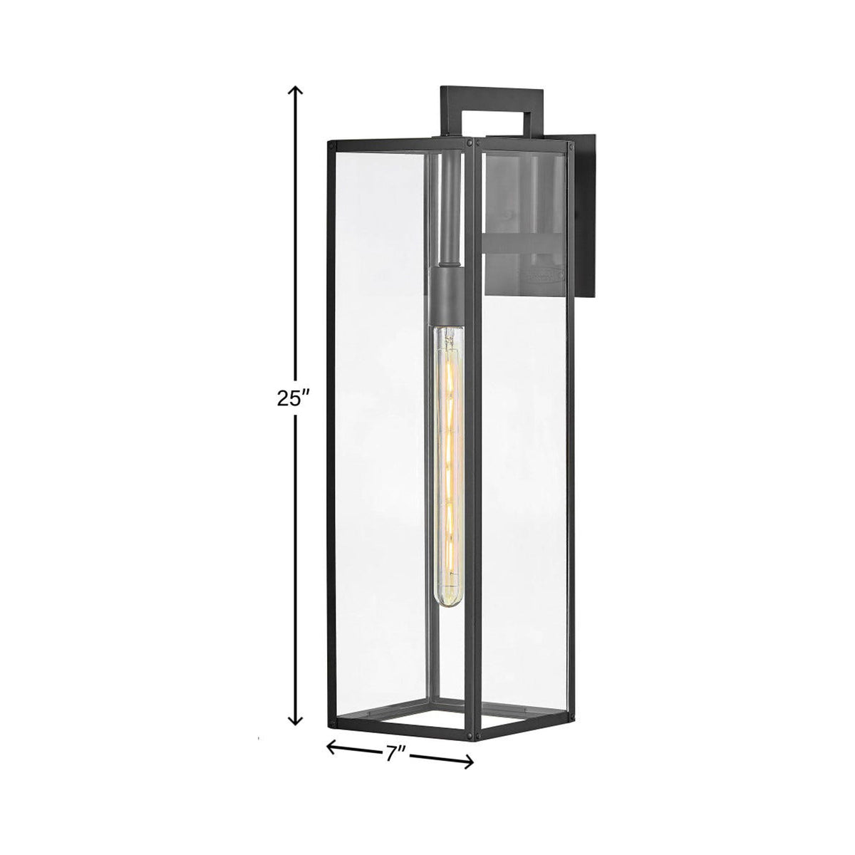 Max Outdoor Wall Light - line drawing.