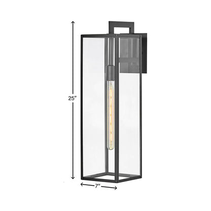 Max Outdoor Wall Light - line drawing.