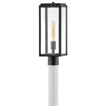 Max Rectangular Outdoor Post Light in Detail.