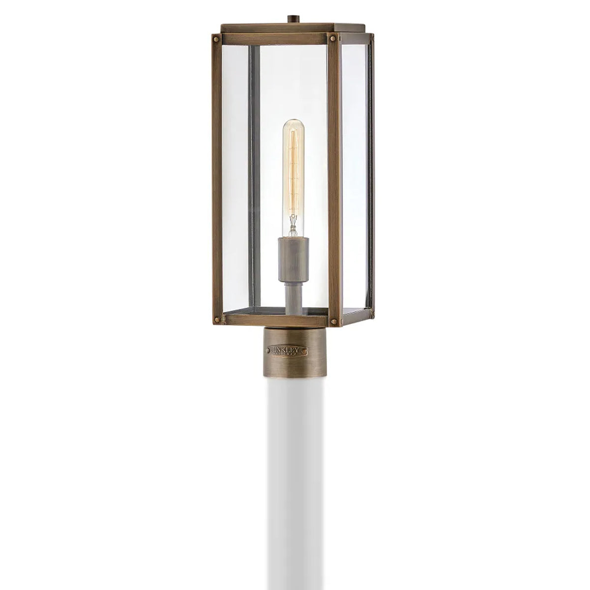 Max Rectangular Outdoor Post Light in Detail.