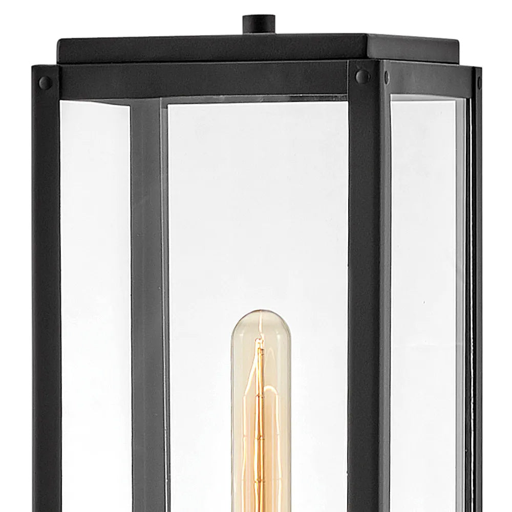 Max Rectangular Outdoor Post Light in Detail.