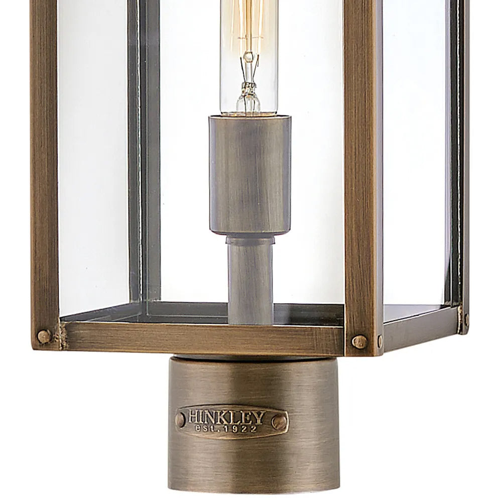 Max Rectangular Outdoor Post Light in Detail.