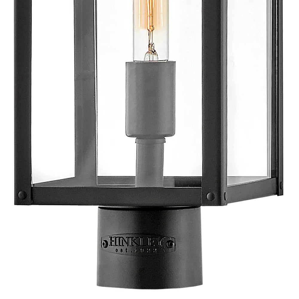 Max Rectangular Outdoor Post Light in Detail.