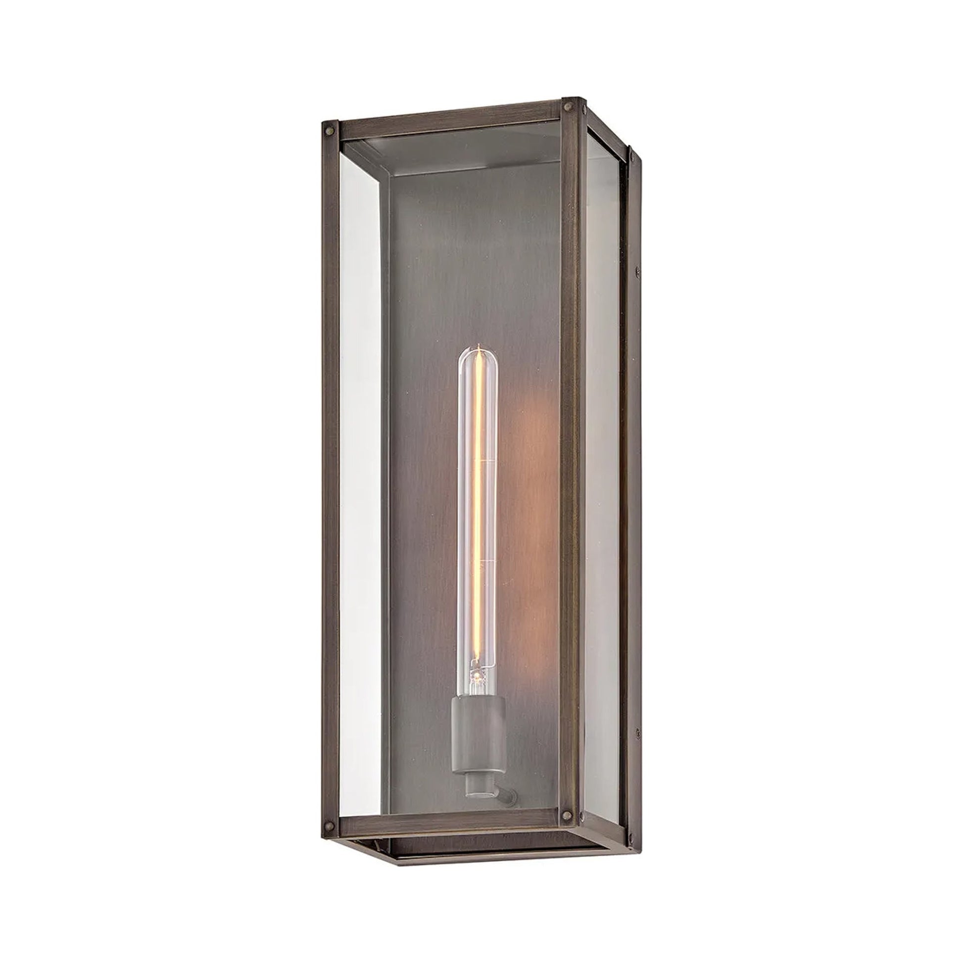 Max Rectangular Outdoor Wall Light in Detail.