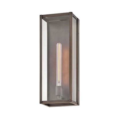 Max Rectangular Outdoor Wall Light in Detail.