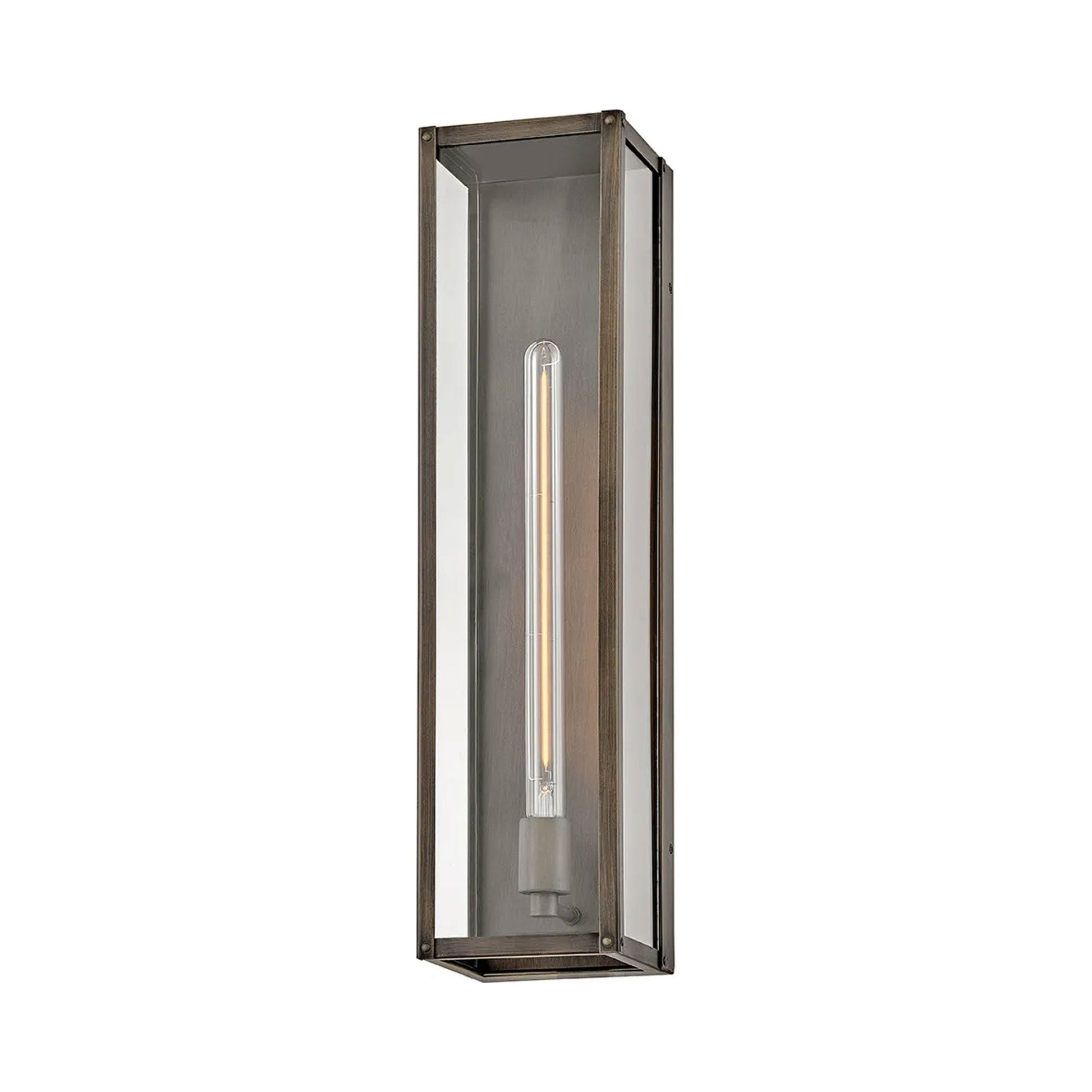 Max Rectangular Outdoor Wall Light in Detail.