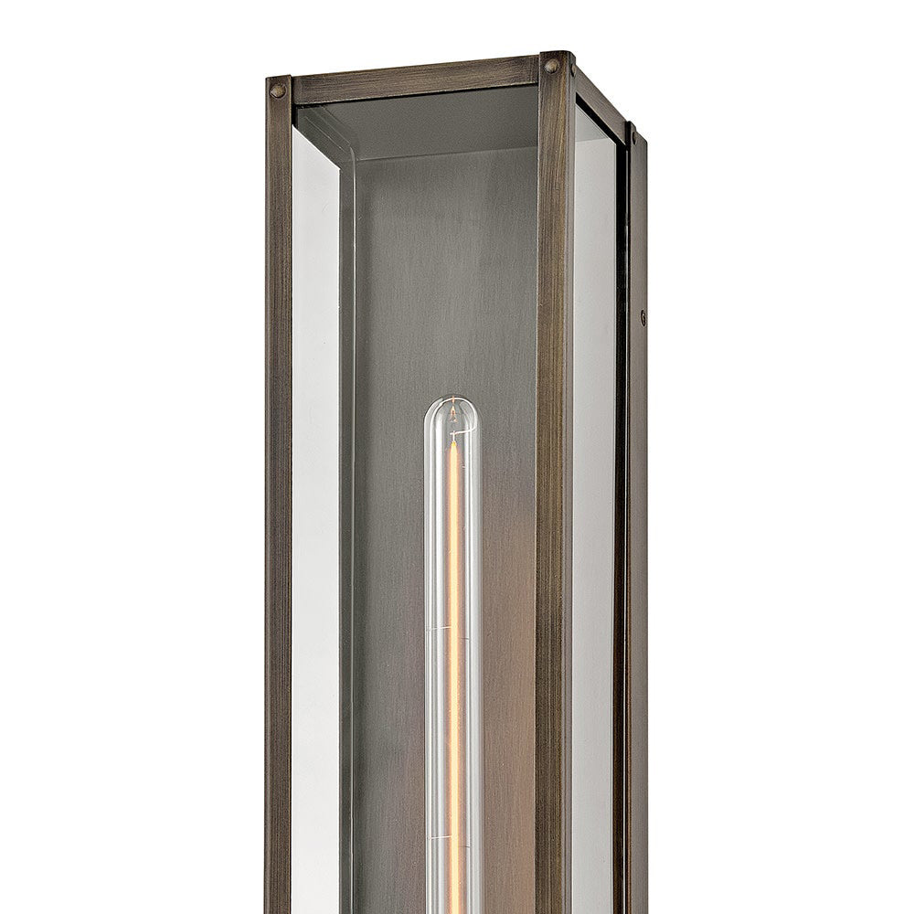 Max Rectangular Outdoor Wall Light in Detail.