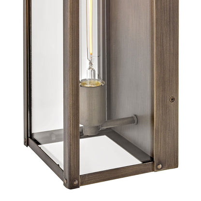 Max Rectangular Outdoor Wall Light in Detail.