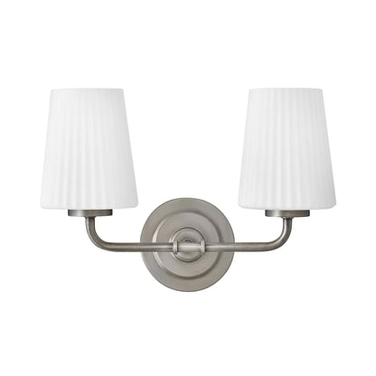 McKenna Bath Vanity Light in Antique Nickel (2-Light).