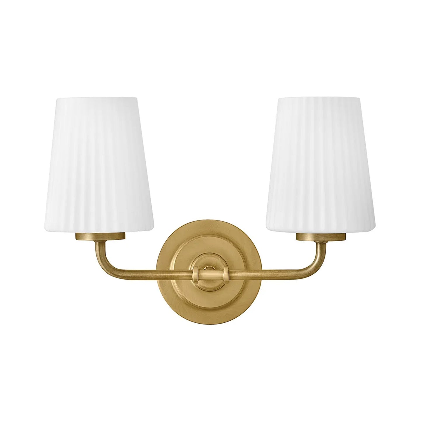 McKenna Bath Vanity Light in Lacquered Brass (2-Light).