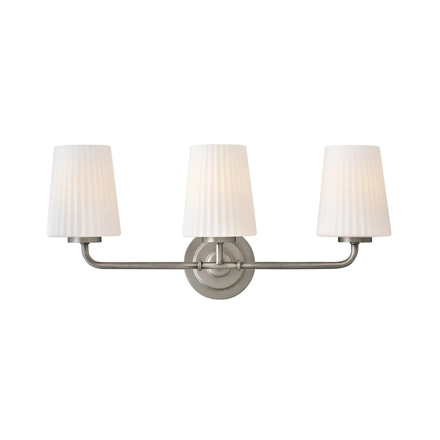 McKenna Bath Vanity Light in Antique Nickel (3-Light).