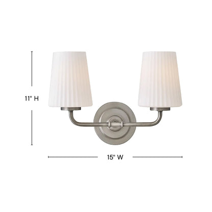 McKenna Bath Vanity Light - line drawing.