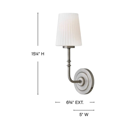 McKenna Bath Wall Light - line drawing.