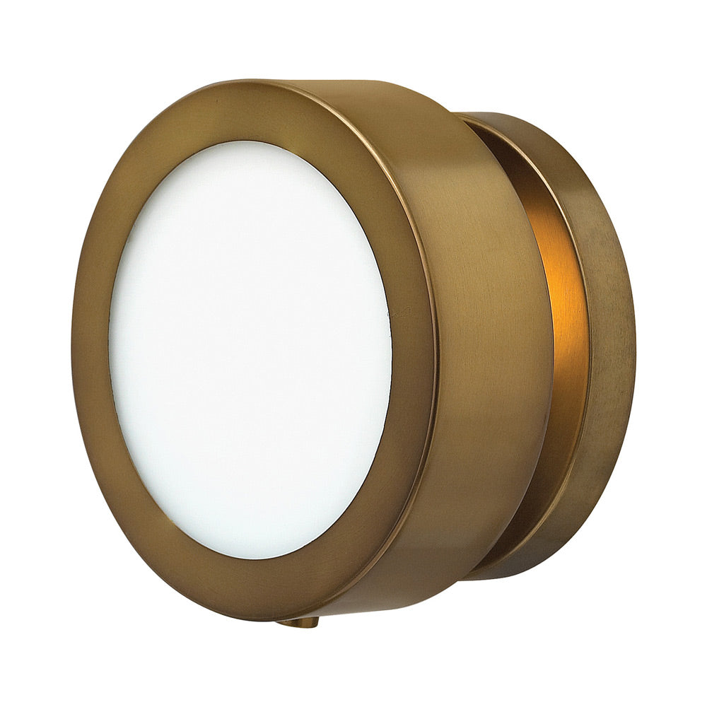 Mercer Wall Light in Heritage Brass.