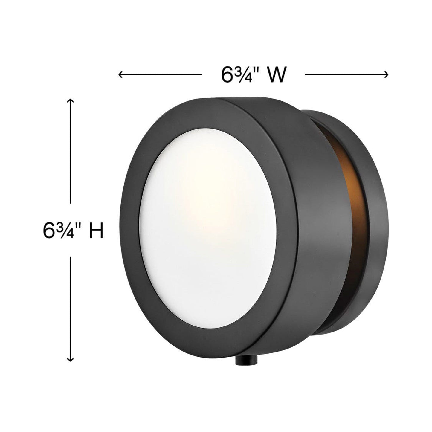 Mercer Wall Light - line drawing.