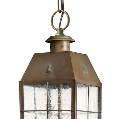 Nantucket Outdoor Pendant Light in Detail.