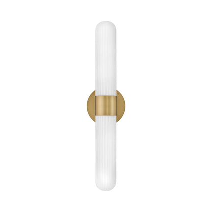 Nina Bath Wall Light in Lacquered Brass.