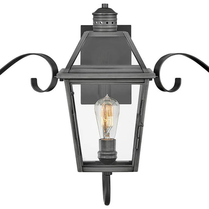 Nouvelle Scroll Outdoor Wall Light in Detail.