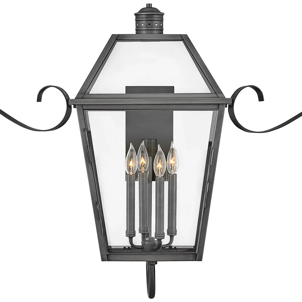 Nouvelle Scroll Outdoor Wall Light in Detail.