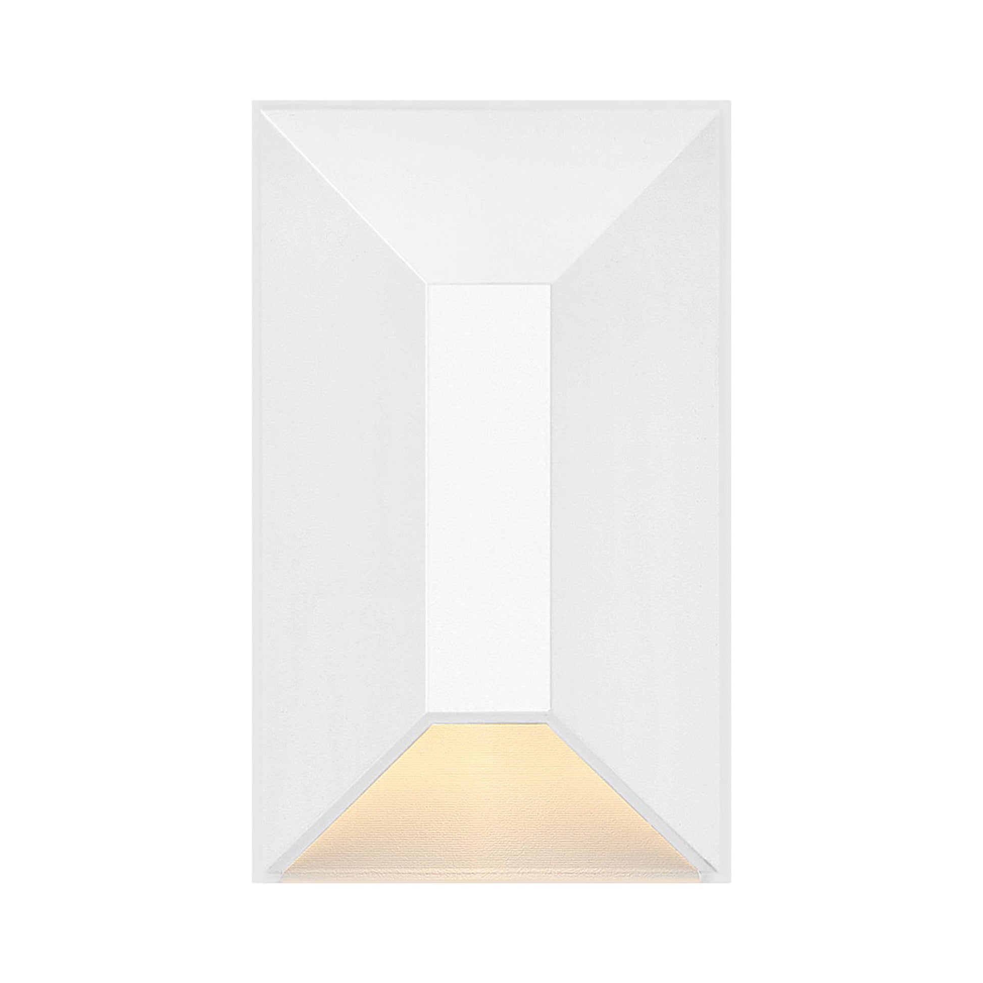 Nuvi Horizontal LED Deck Light in Matte White.