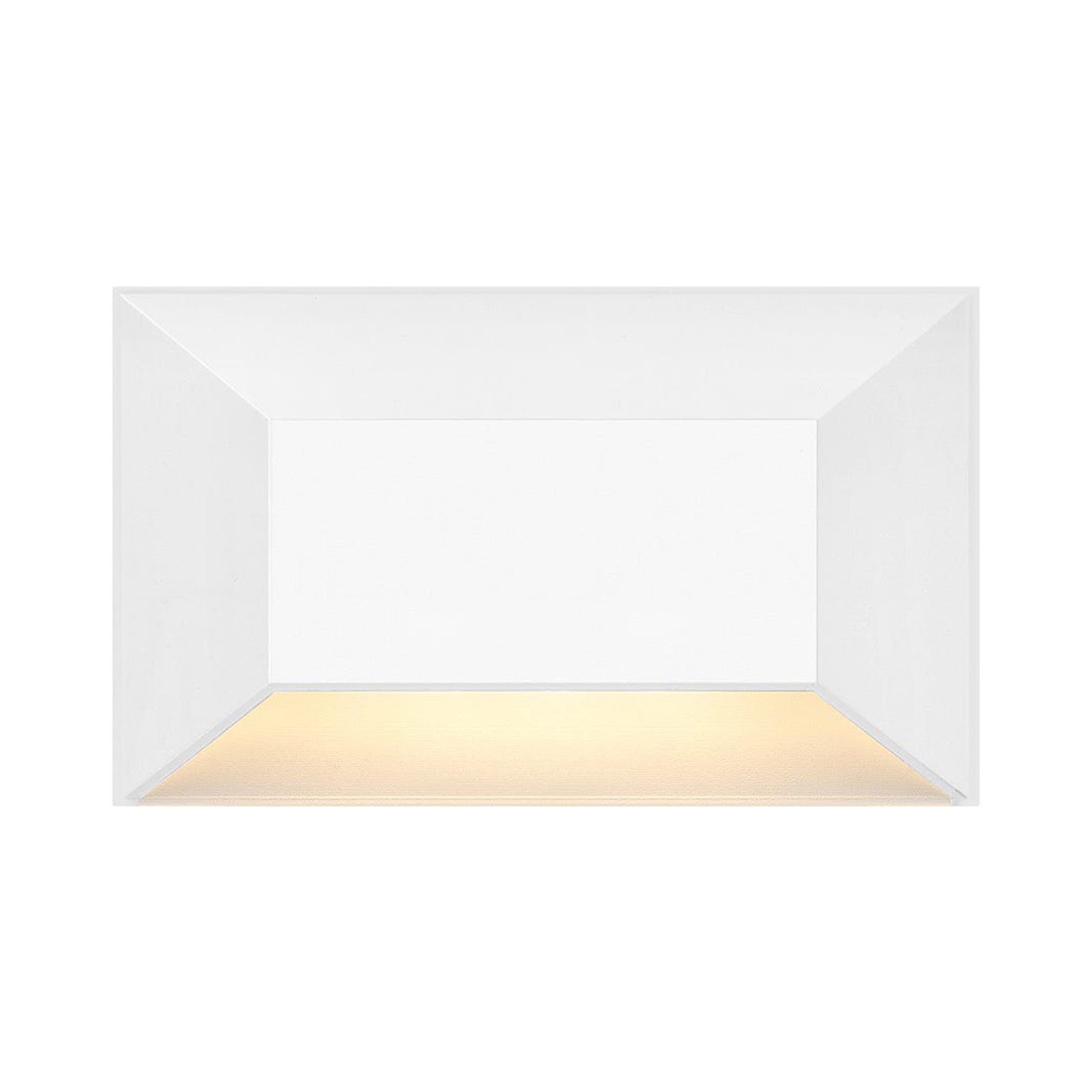 Nuvi Rectangular LED Deck Light in Matte White (Small).