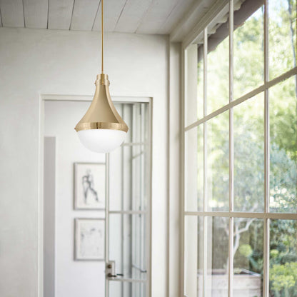 Oliver Pendant Light in living room.