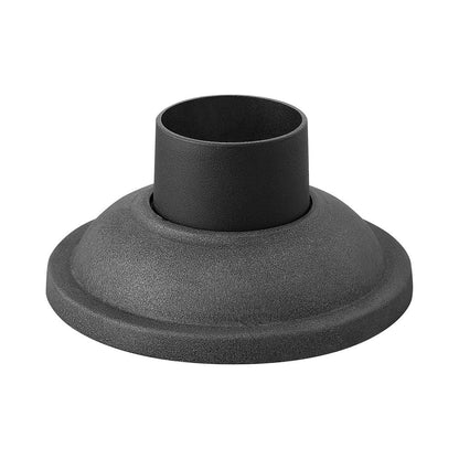 Pier Mount Base in Aged Zinc.