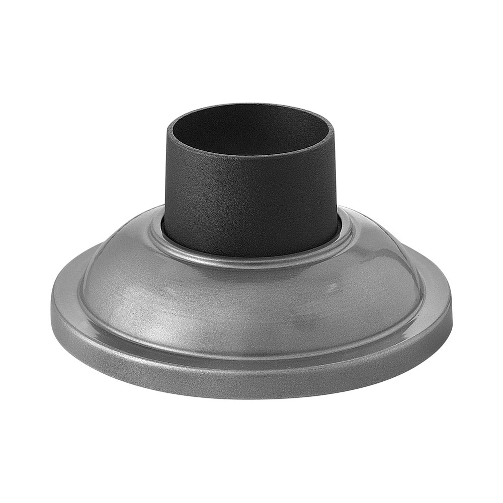 Pier Mount Base in Hematite.