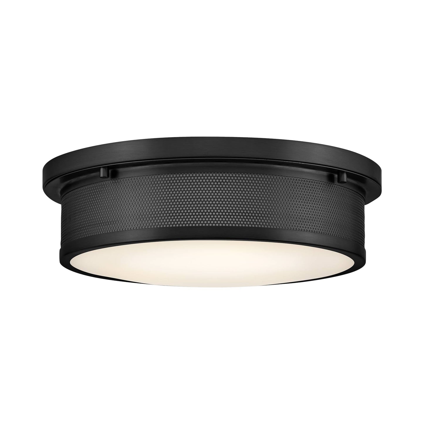 Pierce Flush Mount Ceiling Light in Black.