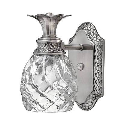 Plantation Bath Wall Light in Polished Antique Nickel.