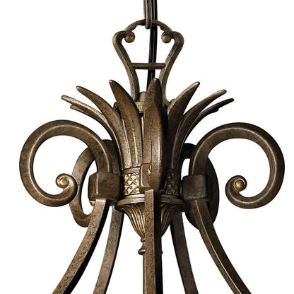 Plantation Chandelier in Detail.