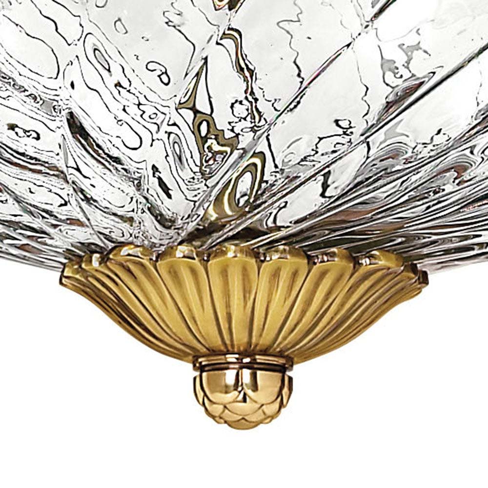 Plantation Flush Mount Ceiling Light in Detail.