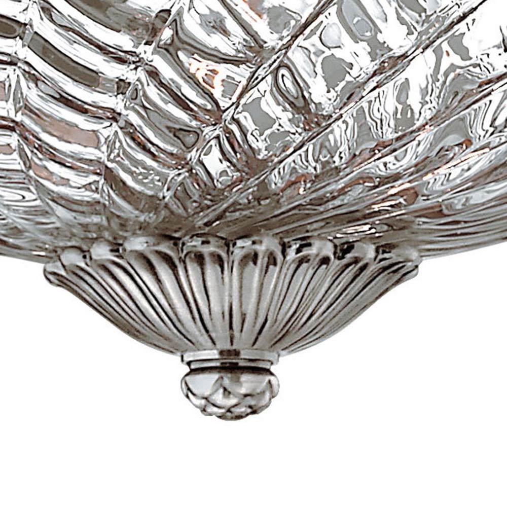 Plantation Flush Mount Ceiling Light in Detail.