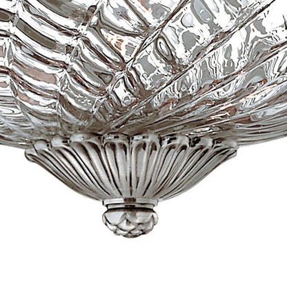 Plantation Flush Mount Ceiling Light in Detail.