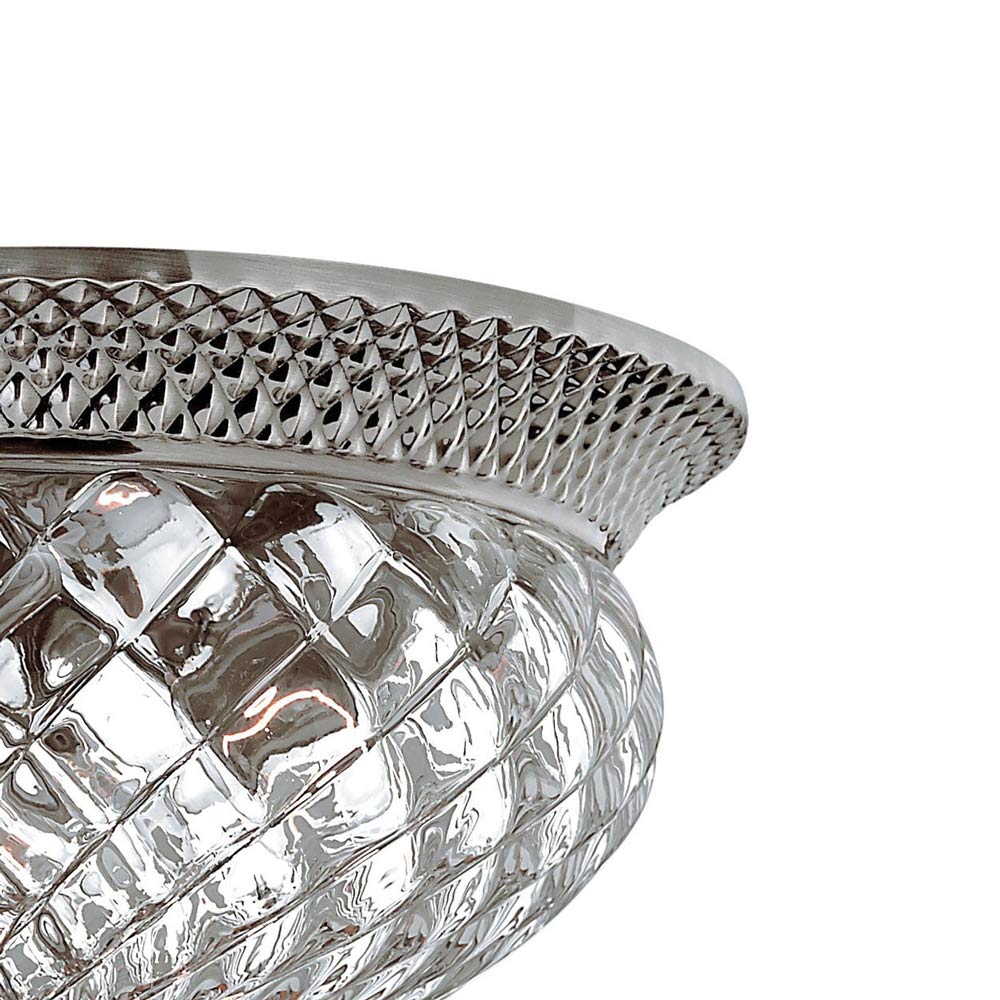 Plantation Flush Mount Ceiling Light in Detail.