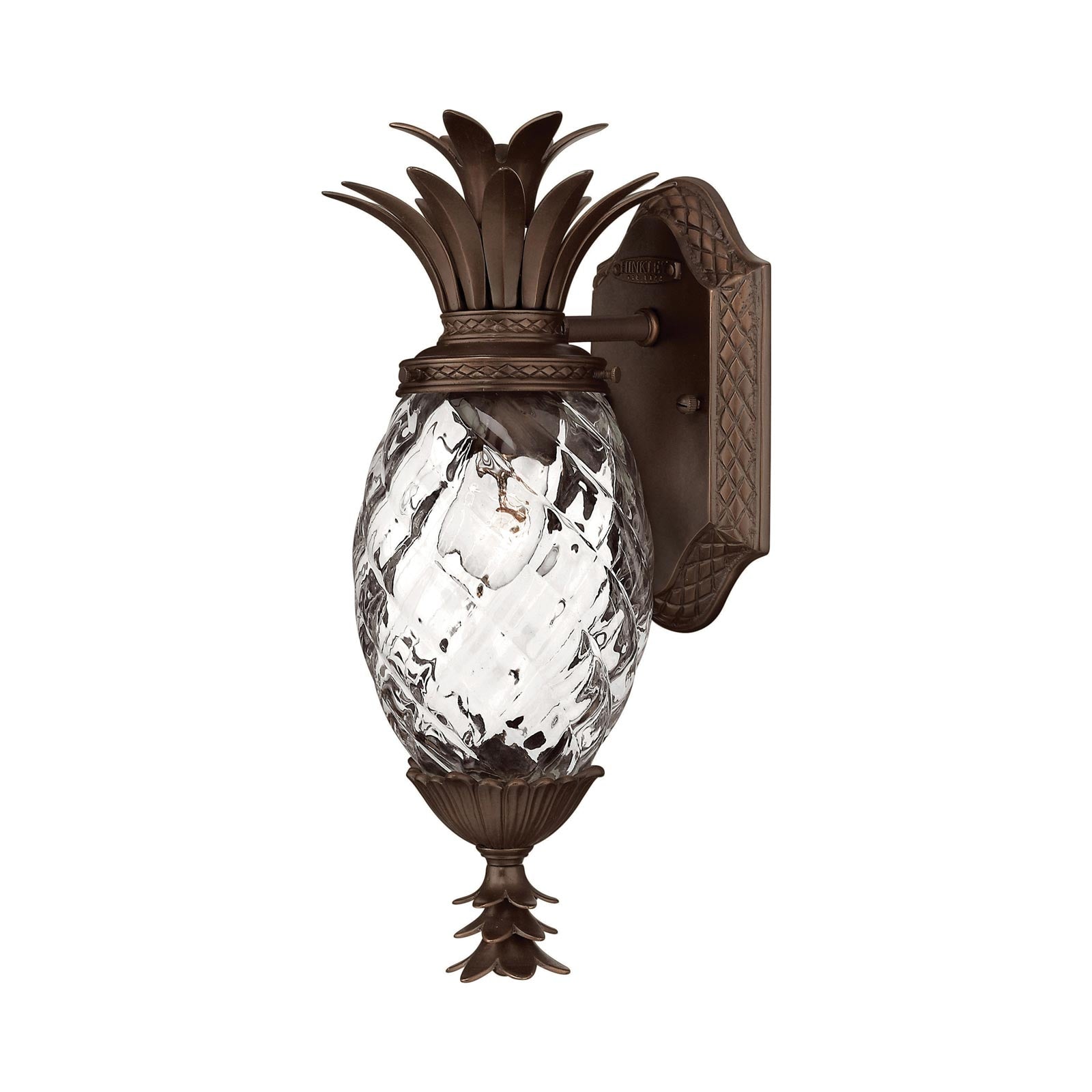 Plantation Outdoor Down Wall Light in Copper Bronze.