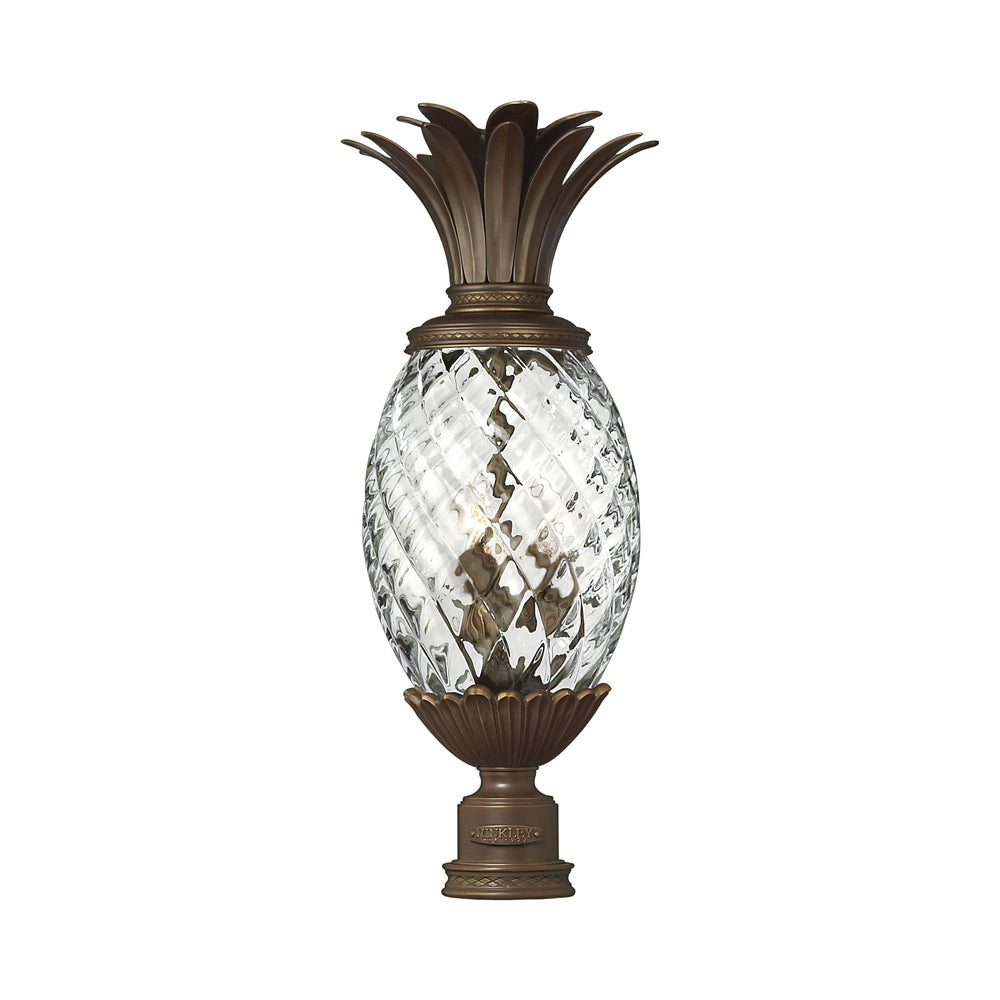 Plantation Outdoor Post Light in Copper Bronze (25.25-Inch).