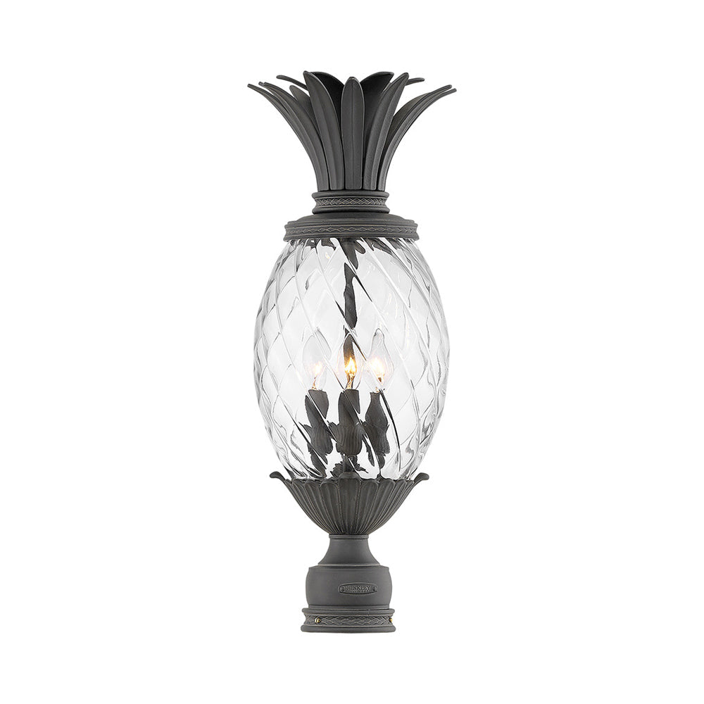 Plantation Outdoor Post Light in Museum Black (25.25-Inch).