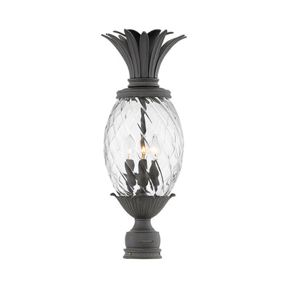 Plantation Outdoor Post Light in Museum Black (25.25-Inch).