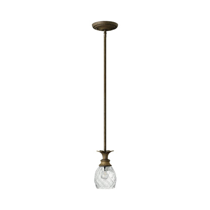 Plantation Pendant Light in Pearl Bronze.